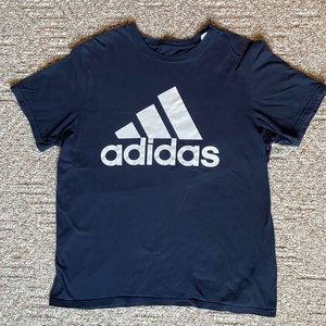 Adidas Tee Lg navy blue with white letters